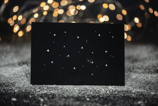 Christmas card, Shooting star