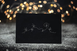 Christmas card, Garland of lights