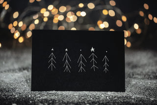 Christmas card, Christmas tree forest