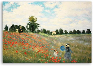 Paveikslas ant drobės, C. Monet, Aguonų laukas išpardavimas Paveikslai ant drobės Gera namie - Geranamie.lt