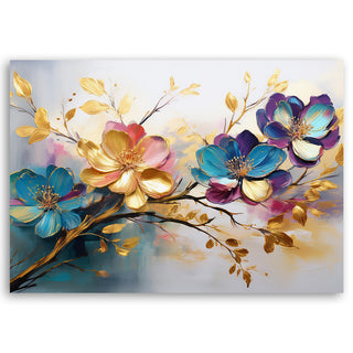 Paveikslas ant drobės, Melsvų žiedų harmonija Paveikslai ant drobės Gera namie - Geranamie.lt