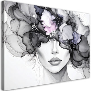 Marmuro moters abstrakcija Nr. 3 Paveikslai ant drobės Gera namie - Geranamie.lt Canvas print, Woman with flowers on her head