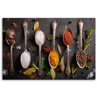 Paveikslas ant drobės, Šaukštai pilni prieskonių Paveikslas ant drobės, Spices Herbs Cutlery Paveikslai ant drobės Gera namie - Geranamie.lt