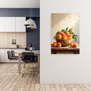 Paveikslas ant drobės, sultingi abrikosai Paveikslas ant drobės, Peaches fruit Paveikslai ant drobės Gera namie - Geranamie.lt