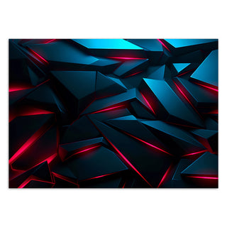 Fototapetai, Abstrakčios mėlynos formos 3DTapetai Gera namie - Geranamie.lt