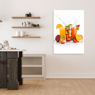 Paveikslas ant drobės, Šviežių vaisių kokteiliai Paveikslas ant drobės, Fruit juices Paveikslai ant drobės Gera namie - Geranamie.lt