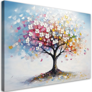 Paveikslas ant drobės, Medis linksmų žiedų šokyje Paveikslai ant drobės Gera namie - Geranamie.lt