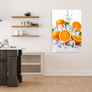 Paveikslas ant drobės, Apelsinų magija Paveikslas ant drobės, Oranges ice cream fruit nature Paveikslai ant drobės Gera namie - Geranamie.lt