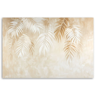 Fototapetai, Kabantys palmių lapai pastelėje