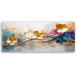 Paveikslas ant drobės, Spalvingų žiedų šakelė Paveikslai ant drobės Gera namie - Geranamie.lt