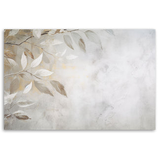 Fototapetai, Švelnūs lapeliai betono fone