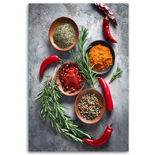 Paveikslas ant drobės, Prieskonių ketvirtukas Paveikslas ant drobės, Spices Still Life Paveikslai ant drobės Gera namie - Geranamie.lt