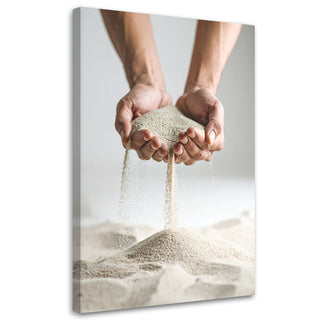 Paveikslas ant drobės, Rankos smėlyje Paveikslai ant drobės Gera namie - Geranamie.lt