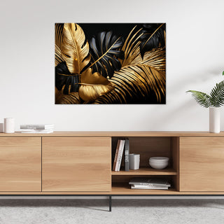 Paveikslas ant drobės, Monsteros lapų šokis prabangoje Paveikslai ant drobės Gera namie - Geranamie.lt