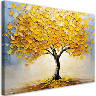 Paveikslas ant drobės, Medis rudens aukso lapų šokyje Paveikslai ant drobės Gera namie - Geranamie.lt