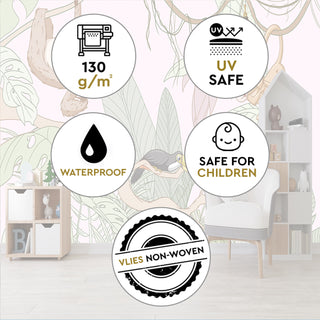 Fototapetai, Rožiniai nuotykiai džiunglėseTapetai Gera namie - Geranamie.lt