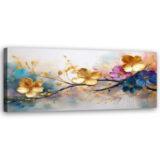 Paveikslas ant drobės, Spalvingų žiedų šakelė Paveikslai ant drobės Gera namie - Geranamie.lt