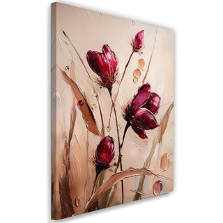 Paveikslas ant drobės, Burgundiškos tulpėsPaveikslai ant drobės Gera namie - Geranamie.lt