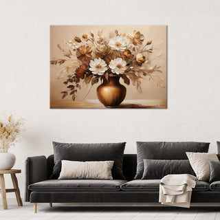 Paveikslas ant drobės, Pavasario gėlių vaza pastelėje Paveikslai ant drobės Gera namie - Geranamie.lt