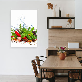 Paveikslas ant drobės, Žolelių ir prieskonių gaiva nr. 1 Paveikslas ant drobės, Peppers pepper rosemary Paveikslai ant drobės Gera namie - Geranamie.lt