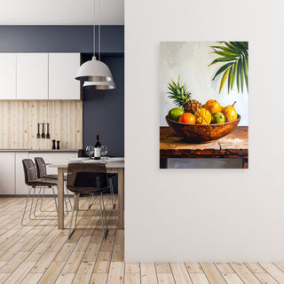 Paveikslas ant drobės, Egzotinių vaisių natiurmortas Paveikslas ant drobės, Still life exotic fruit on a table Paveikslai ant drobės Gera namie - Geranamie.lt