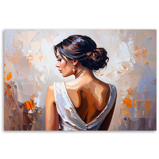 Paveikslas ant drobės, Moters siluetas iš arti Paveikslai ant drobės Gera namie - Geranamie.lt