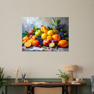 Paveikslas ant drobės, Egzotiškų vaisių natiurmortas Paveikslas ant drobės, Exotic fruits Still life Paveikslai ant drobės Gera namie - Geranamie.lt