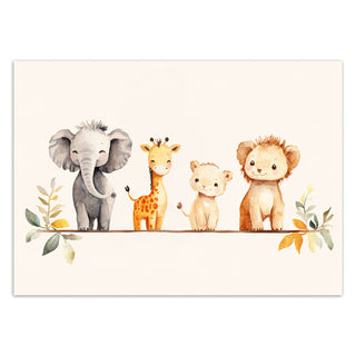 Wallpaper, Colorful African animals