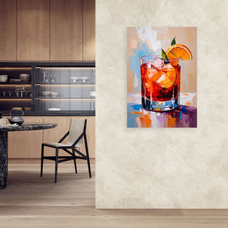 Paveikslas ant drobės, Aperol Spritz kokteilis Paveikslas ant drobės, Negroni Cocktail Drink Paveikslai ant drobės Gera namie - Geranamie.lt