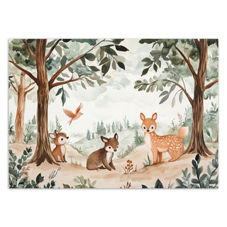Wallpaper, Happy forest animals