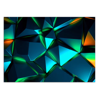 Fototapetai, Geometrinė neoninė turkio abstracija 3DTapetai Gera namie - Geranamie.lt