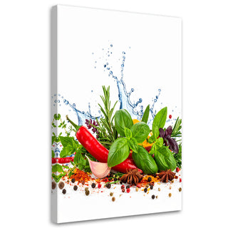 Paveikslas ant drobės, Žolelių ir prieskonių gaiva nr. 1 Paveikslas ant drobės, Peppers pepper rosemary Paveikslai ant drobės Gera namie - Geranamie.lt