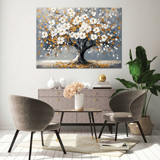 Paveikslas ant drobės, Žydintis auksinis magnolijos medis Paveikslai ant drobės Gera namie - Geranamie.lt
