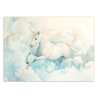 Wallpaper, Unicorn's journey through the clouds