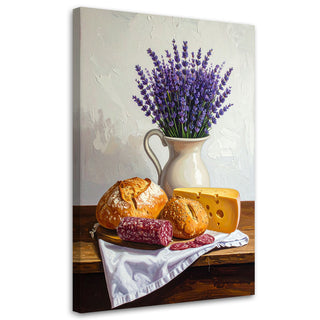 Paveikslas ant drobės, provanso natiurmortas Paveikslas ant drobės, Still life lavender rolls Paveikslai ant drobės Gera namie - Geranamie.lt