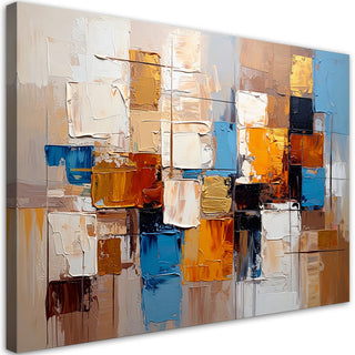Wall art for the living room, Colourful Abstract Squares