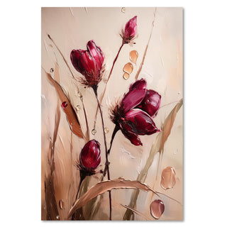 Paveikslas ant drobės, Burgundiškos tulpėsPaveikslai ant drobės Gera namie - Geranamie.lt