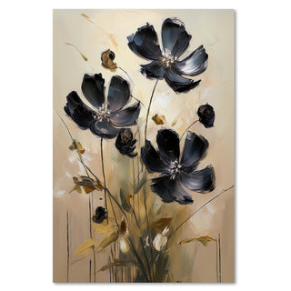 Paveikslas ant drobės, Juodos laukų gėlės Paveikslai ant drobės Gera namie - Geranamie.lt