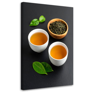 Paveikslas ant drobės, Arbatos harmonija Paveikslas ant drobės, Tea Herbs Nature Paveikslai ant drobės Gera namie - Geranamie.lt