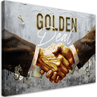 Painting on canvas, The Golden Deal