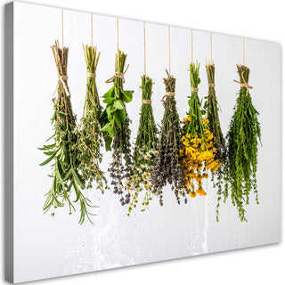 Paveikslas ant drobės, Džiovintos prieskoninės žolelės Nr. 10 Paveikslas ant drobės, Dried herbs and spices Paveikslai ant drobės Gera namie - Geranamie.lt