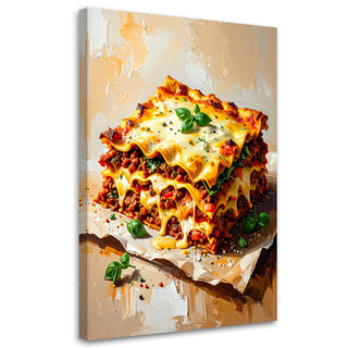 Paveikslas ant drobės, Itališka lazanija Paveikslas ant drobės, Lasagne Food Paveikslai ant drobės Gera namie - Geranamie.lt