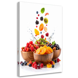 Paveikslas ant drobės, vaisių gaiva Paveikslas ant drobės, Colourful fruits in bowls Paveikslai ant drobės Gera namie - Geranamie.lt