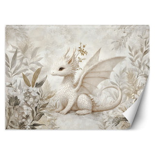 Wallpaper for children, Little Dragon Flowers Plants