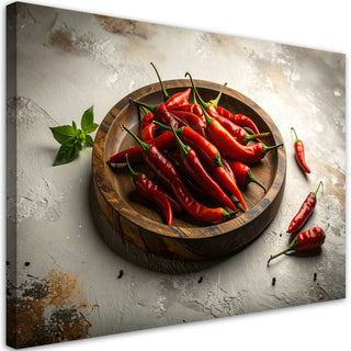 Paveikslas ant drobės, Raudonieji čili pipirai Paveikslas ant drobės, Red peppers Paveikslai ant drobės Gera namie - Geranamie.lt