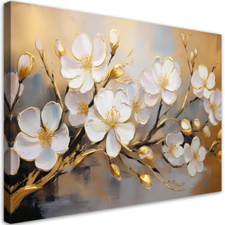 Paveikslas ant drobės, Sakuros šakelė ochroje Paveikslai ant drobės Gera namie - Geranamie.lt