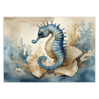 Wallpaper, Seahorse and shells