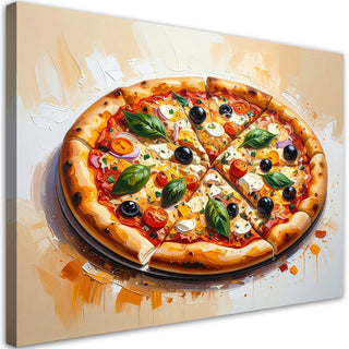Paveikslas ant drobės, Itališka pica Paveikslas ant drobės, Pizza Food Paveikslai ant drobės Gera namie - Geranamie.lt