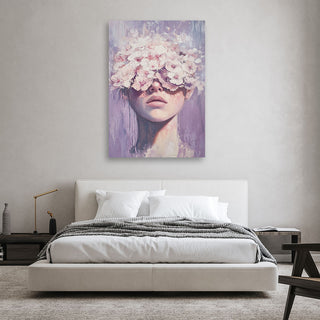 Paveikslas ant drobės, Moteris violetinėje pastelėje Paveikslai ant drobės Gera namie - Geranamie.lt