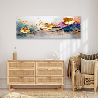 Paveikslas ant drobės, Spalvingų žiedų šakelė Paveikslai ant drobės Gera namie - Geranamie.lt